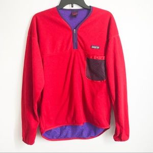 $45 ⬇️Patagonia Capilene Fleece Red Zip Pullover